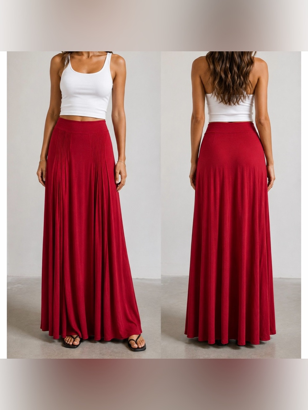 Maeve Anthropologie Pintuck Maxi Skirt